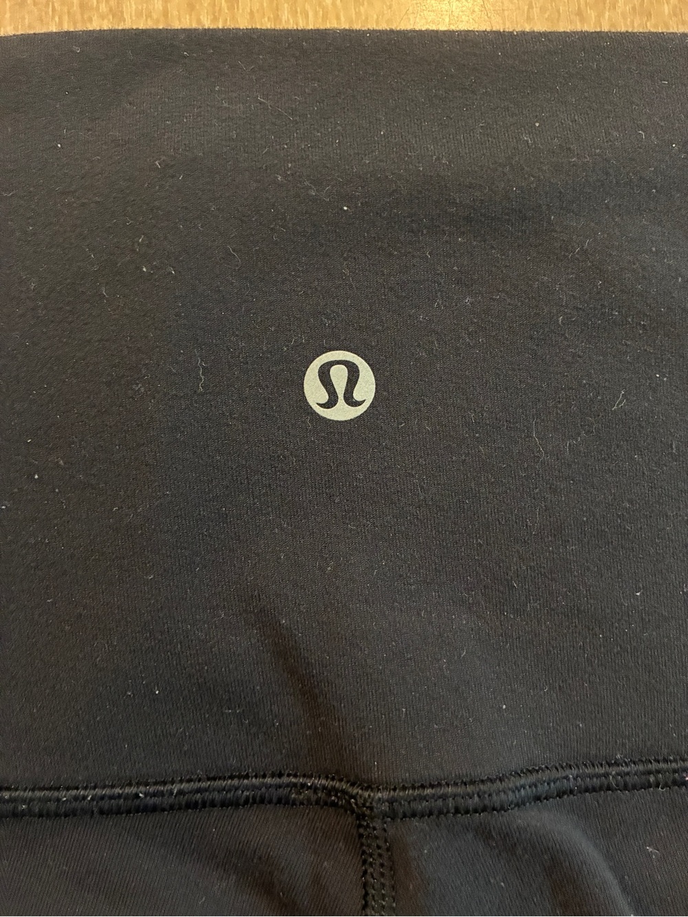 Lululemon black capri-length leggings, size 10